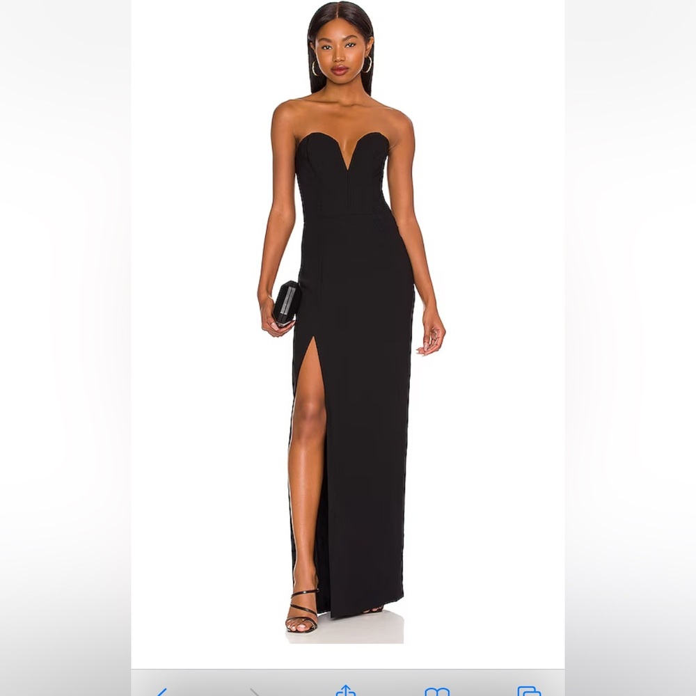 Amanda Uprichard Black Strapless Formal Dress- Size Small- never worn!